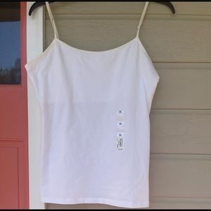 So satin trimmed cami bundle. Built in shelf bra. Excellent condition!! 2 for 1!